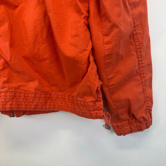 Eddie Bauer Orange Spring Lightweight Full Zip Hooded Jacket Womens Large - Picture 11 of 16